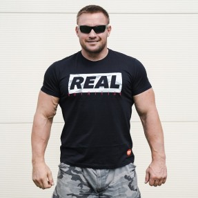 Real Pharm - T-shirt REAL MORO BLACK
