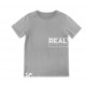Real WEAR T-Shirt "Front back" Grey