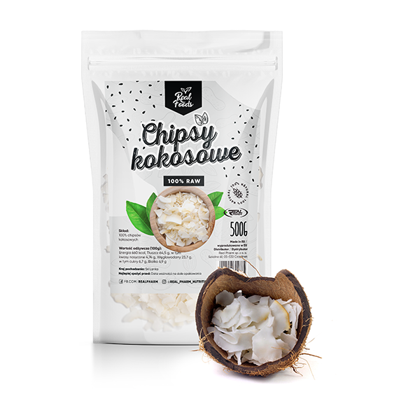 Real Foods - Chipsy Kokosowe 500g