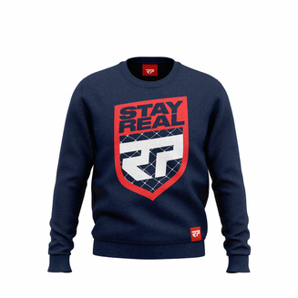 Real Pharm Bluza Blue Navy Stay Real L