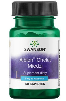 Swanson Albion Chelat Miedzi 2mg 60kaps