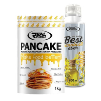 Zestaw Real Pharm Pancake 1000g Canola Oil 200ml