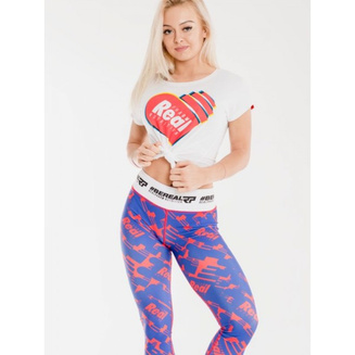 BLUE AND RED LEGGINGS