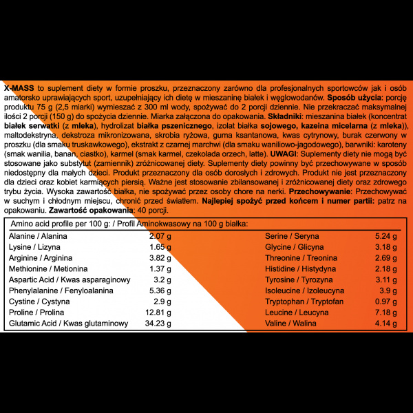 ProActive X-MASS GAINER NA MASĘ 3000g NUGAT