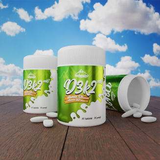 Natürliche Ernährung - Vitamin D3 K2 90tabletten