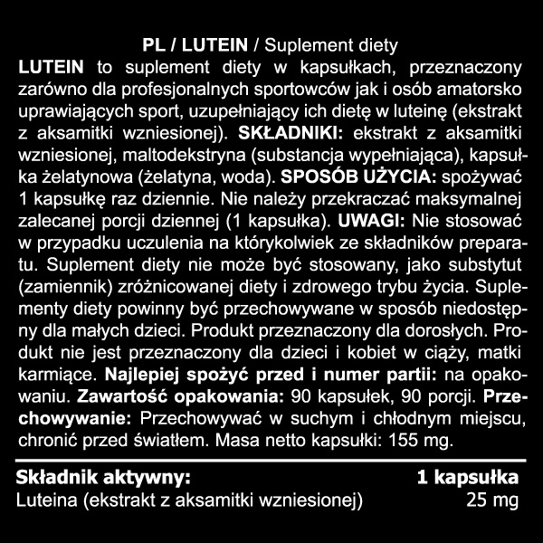 Real Pharm Lutein Luteina 90kaps LUTEINA