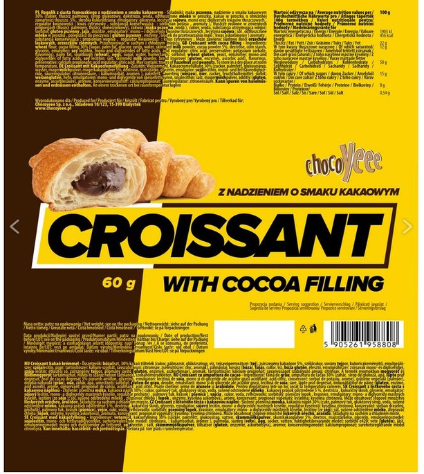 ChocoYee Rogal Croissant 60g vanilla