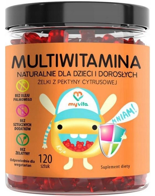 MyVita Żelki naturalne Multiwitamina 120sztuk