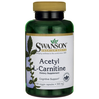 Swanson ALC Acetyl L-Carnitine 500mg 100vcaps