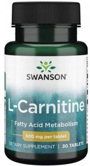 Swanson L-karnityna 500mg 30 tabl