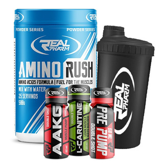 AMINO RUSH + SHAKER + 3 SHOTY