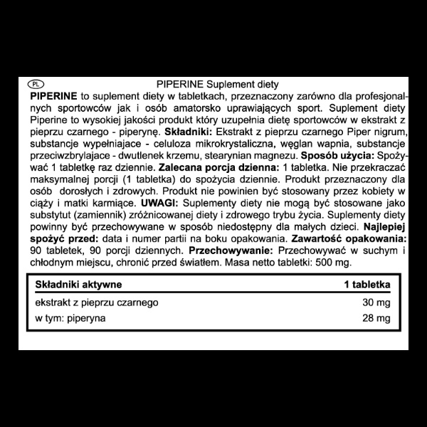 Real Pharm Piperine Piperyna 90 tab