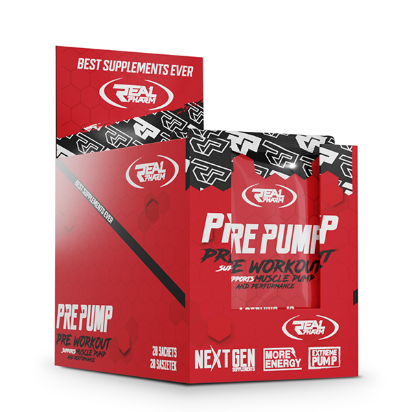 Real Pharm Pre Pump BOX 20x10g Kiwi Grape