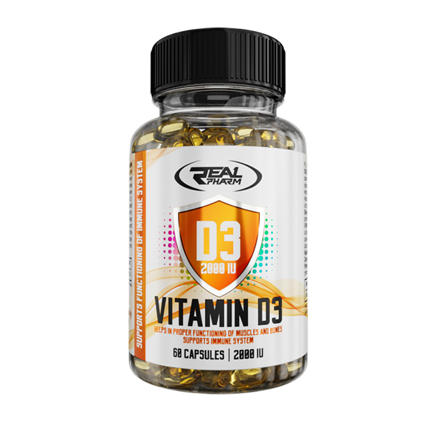 Real Pharm D3 2000 Vitamin D3 60kaps