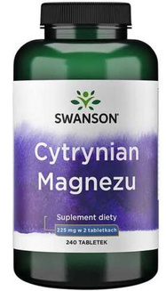 Swanson Cytrynian Magnezu 240 tab