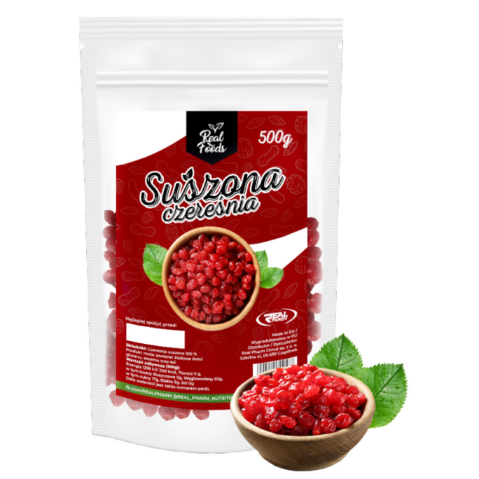 Real Foods - Czereśnie Suszone 500g