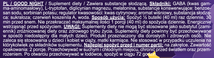 REAL PHARM SHOT NA SEN GOOD NIGHT SHOT 80ML CHERRY