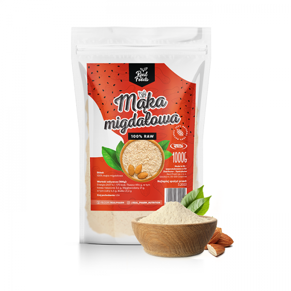 Real Foods - Mąka Migdałowa 1000g