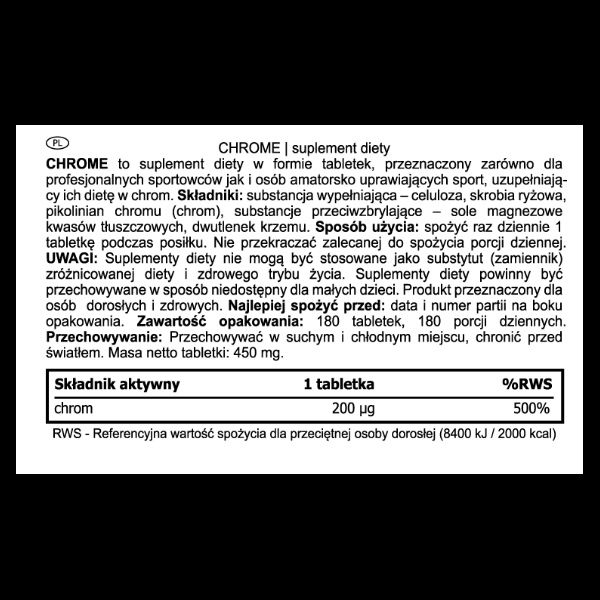 Real Pharm - Chrome Chrom 180 tab