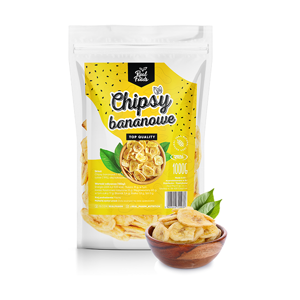 Real Foods - Banana Chips 1000g