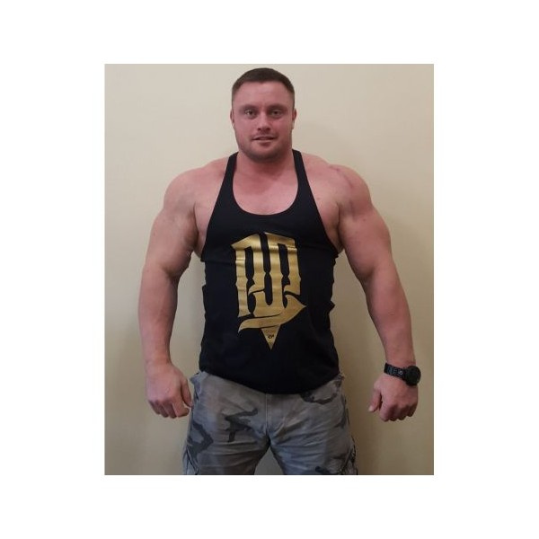 REAL WEAR TANK TOP "RP" ZŁOTY