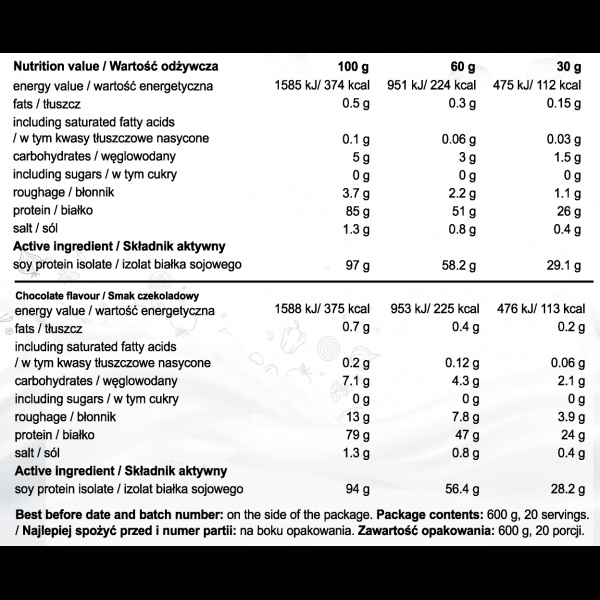 SOY PROTEIN 600g SOY PROTEIN