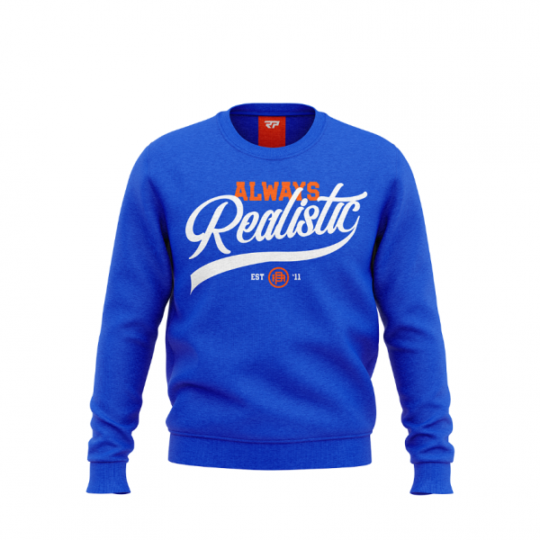 Real Pharm Sweatshirt Immer Realistisch Blau