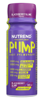 Nutrend Pump Shot 60ml BLUEBERRY LIME