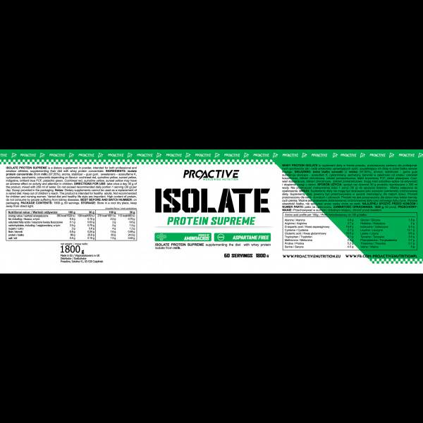 ProActive Isolate 1800g Schokolade