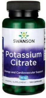 Swanson Cytrynian potasu 120kaps.