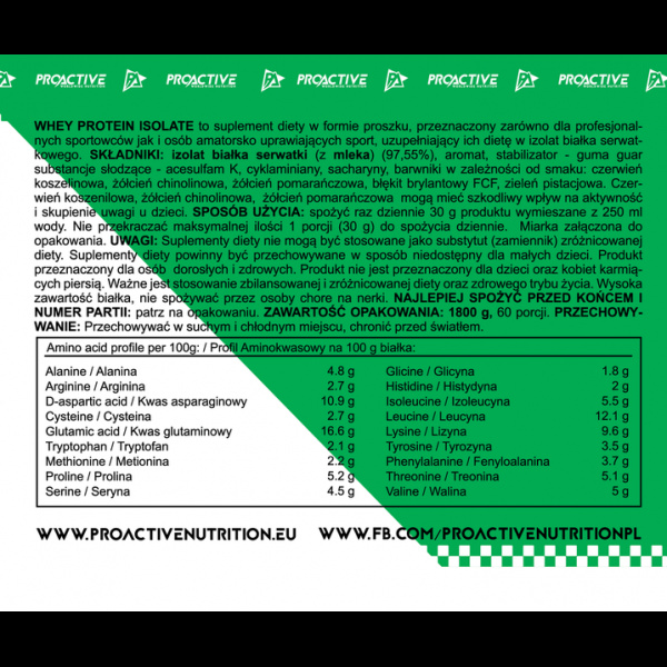 ProActive Isolate 1800g Schokolade