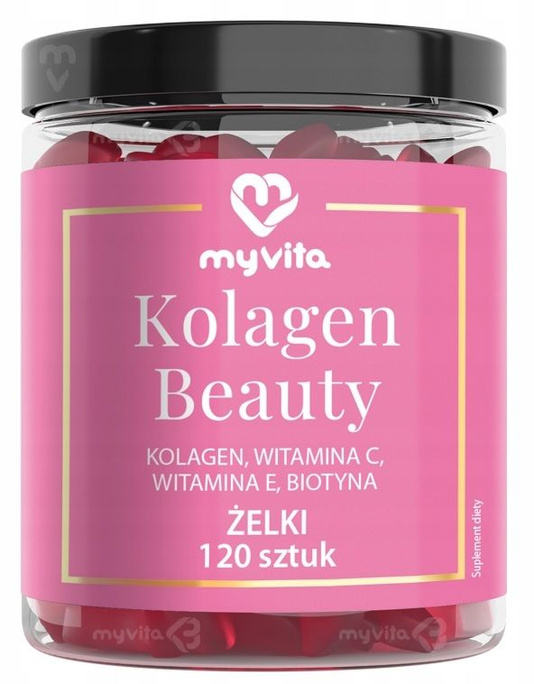 MyVita Żelki naturalne Kolagen Beauty 120sztuk