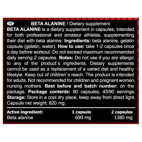 .Real Pharm Beta Alanine Beta Alanina 90caps