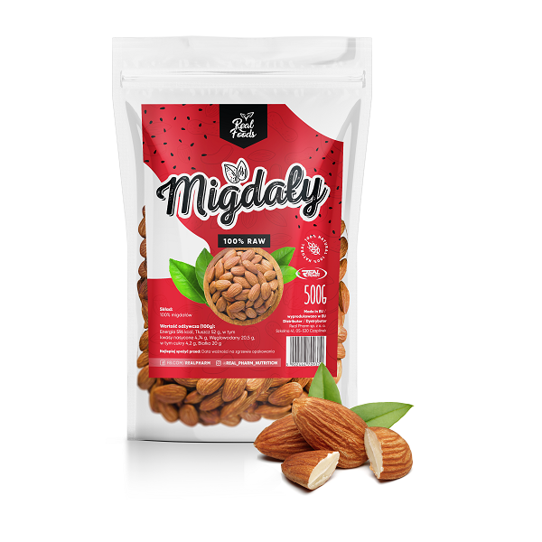 Real Foods - Migdały 500g