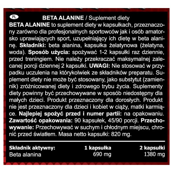 .Real Pharm Beta Alanine Beta Alanina 90caps