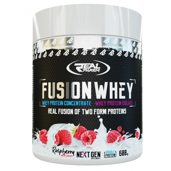 Real Pharm Fusion Whey 600g Eiweiß mit Fruchtstücken