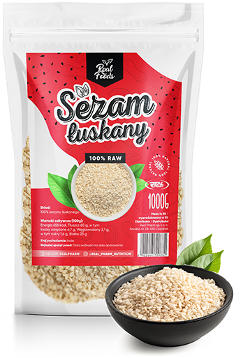 Real Foods - Sezam Łuskany 1000g