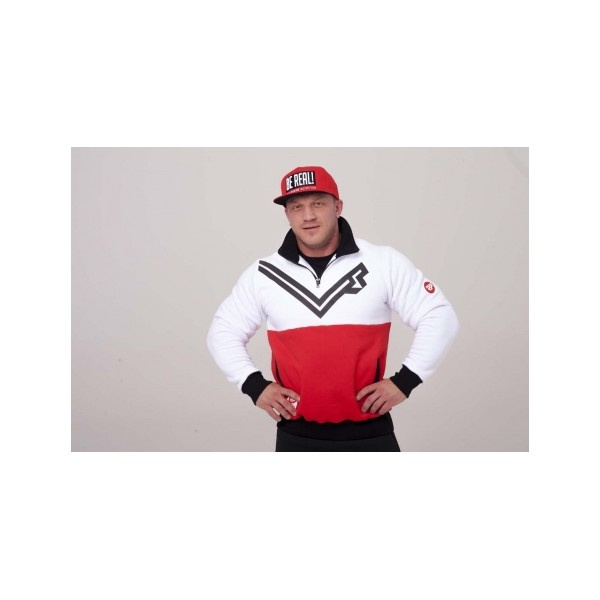 Real Wear Avangard sweatshirt white and red