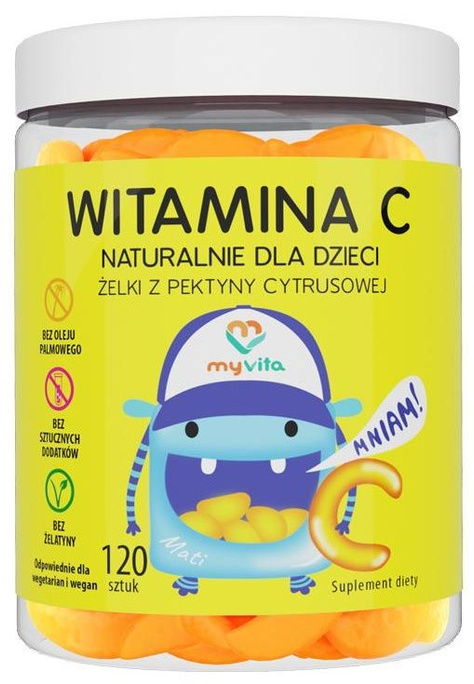 MyVita Żelki naturalne Witamina C 120sztuk