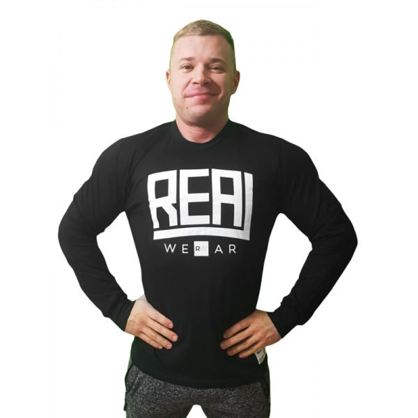 REAL WEAR LONGSLEEVE SCHWARZ