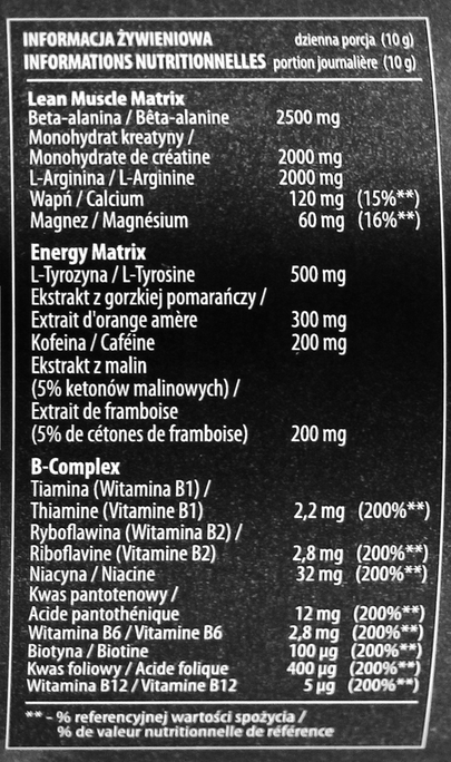 Activlab Black Wolf 300g Cytrynowy
