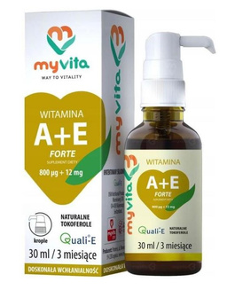 MyVita Krople wit. A+E (800mcg+12mg) Forte 30ml