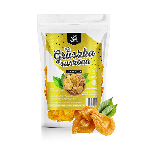 Real Foods - Gruszka suszona 500g