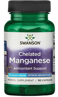 Swanson Albion Chelat Magnezu 10mg 180kaps