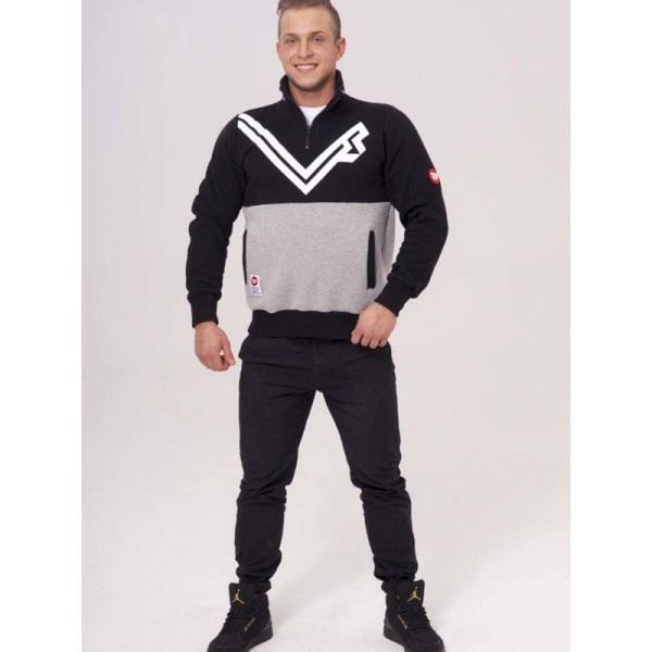 AVANGARD SWEATSHIRT SCHWARZ-GRAU