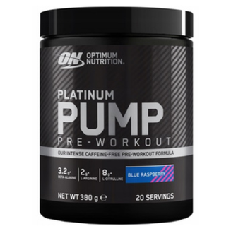 Optimum Platinum Pump Preworkout 380g blue raspberry