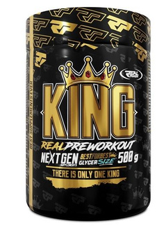 Real Pharm KING Pre-Workout PRZEDTRENINGÓWKA 500g Strawberry-Watermelon