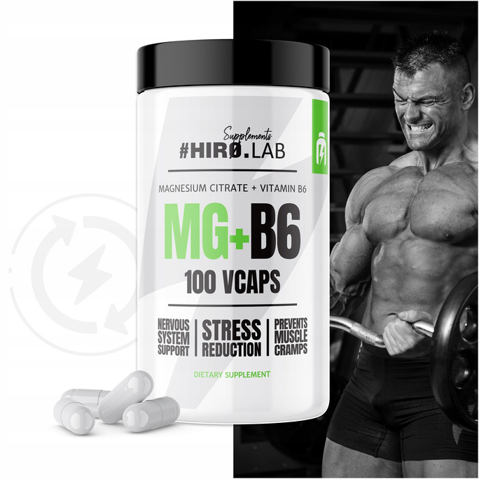 Hiro.Lab Magnesium + Vitamin B6 100vcaps