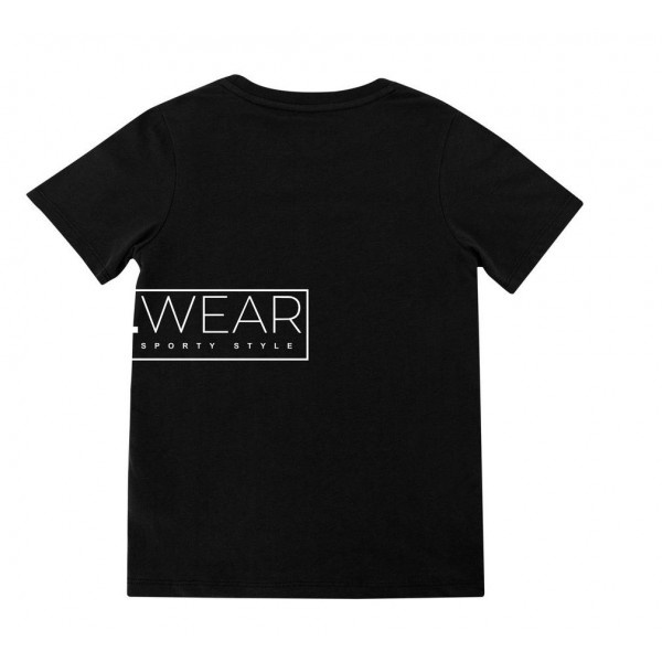 Real WEAR T-Shirt "Front back" Black