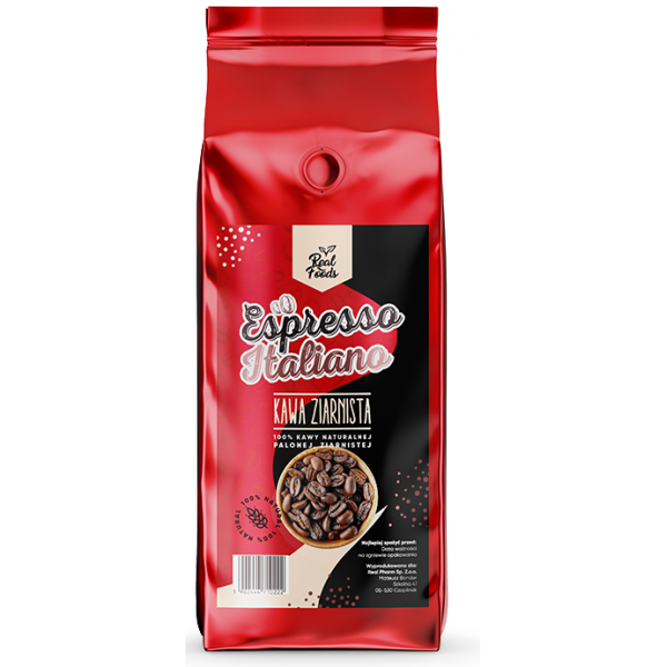 Real Foods - Espresso Italiano 1000g KAWA ZIARNISTA